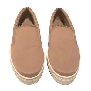 NWOT BCBGMaxAzria Lt Pink Satin Slip On Sneaker